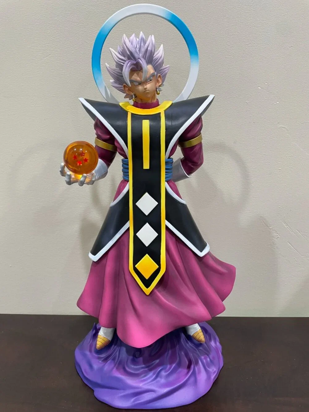 Large Dragon Ball Grand Priest Goku Vegito God Statue Figure Collection Gift